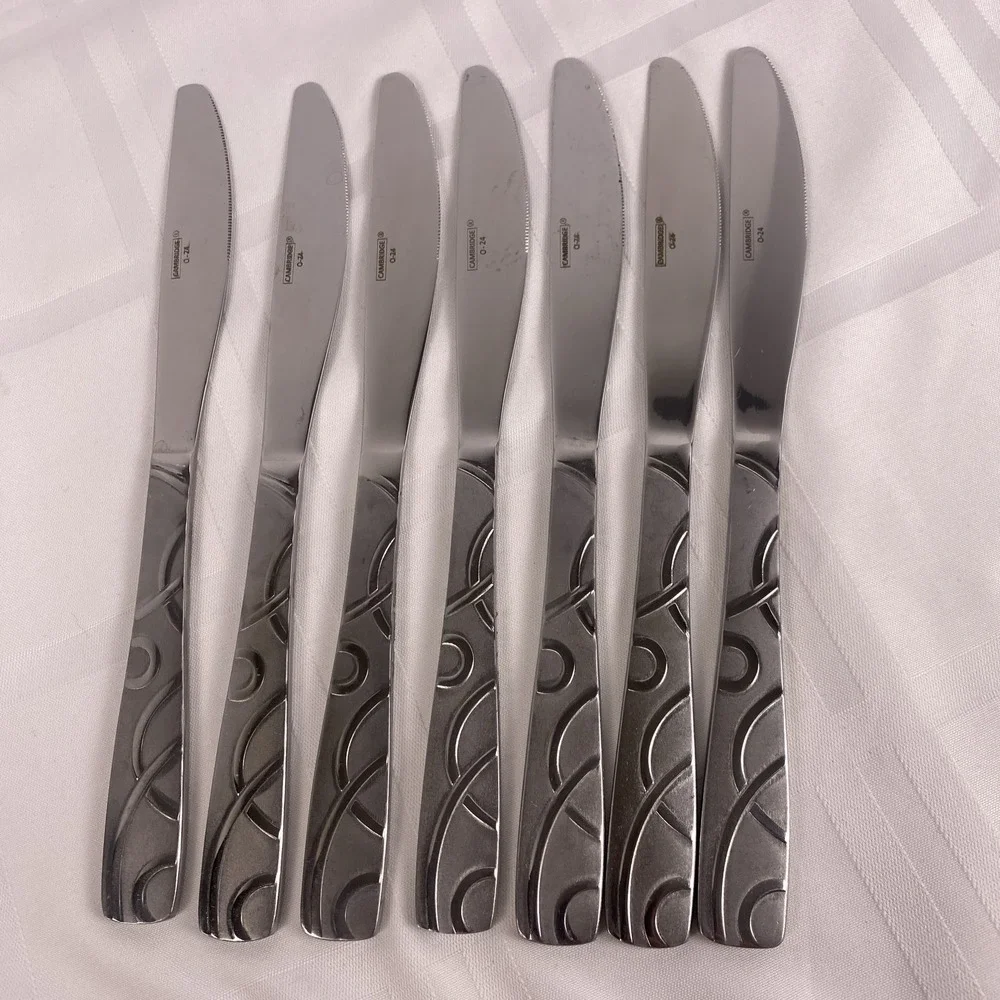 Cambridge Conquest set of 7 dinner knives stainless steel flatware knife